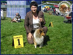 Owczarek Szetlandzki Sheltie - CALINKA Surdykowska FCI Calinka (Szelcia) - wystawa Słupsk 01.09.2007